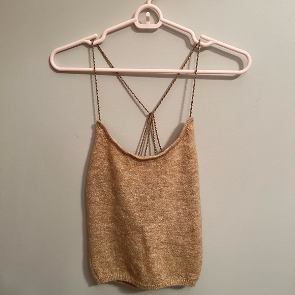 Zara knit tank with chain straps - Picture 1 of 3